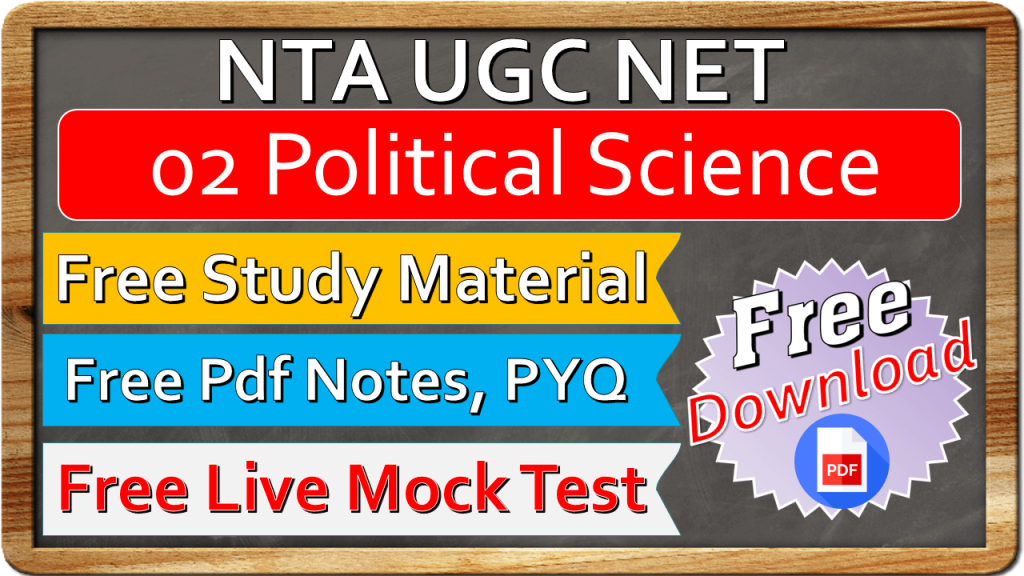 Nta Ugc Net Political Science Study Material