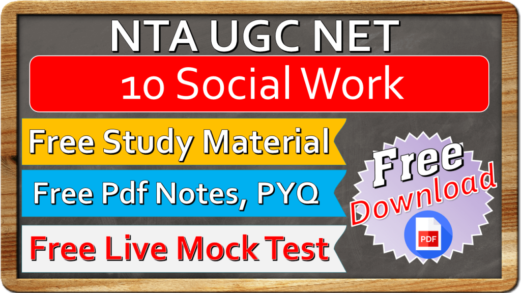 Nta Ugc Net Social Work Study Material