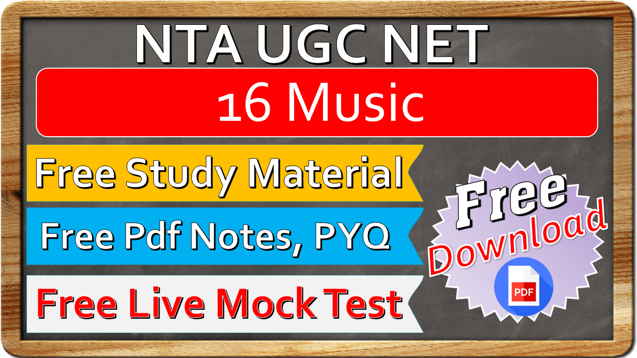 Nta Ugc Net Music Study Material