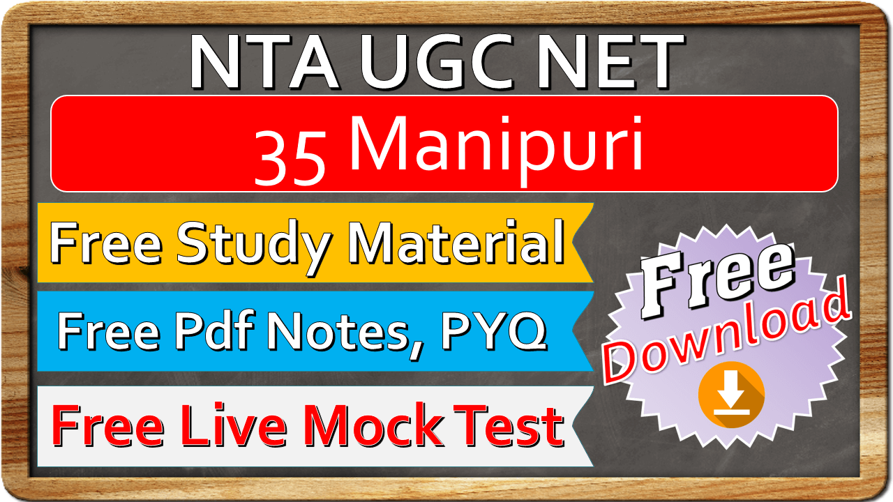 Nta Ugc Net Manipuri Study Material