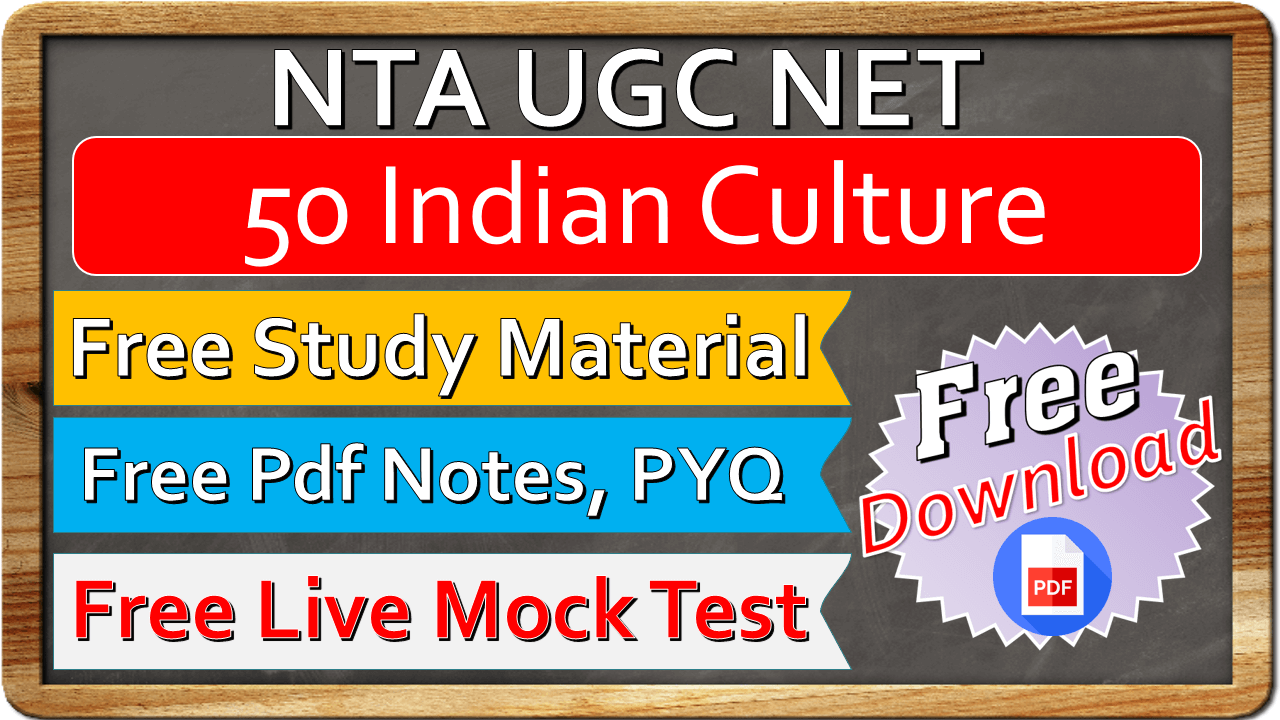 Nta Ugc Net Indian Culture Study Material