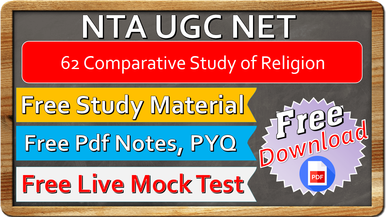 Nta Ugc Net Comparative Study of Religions Study Material