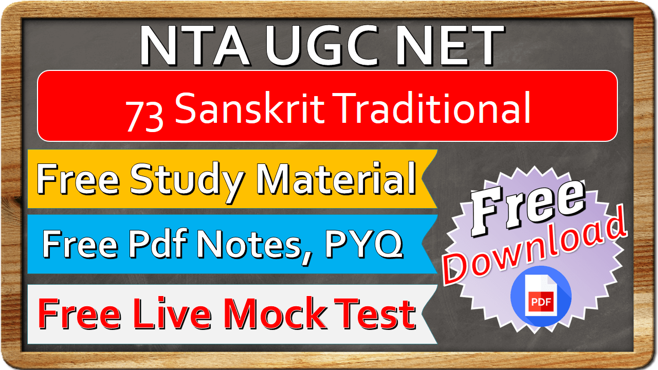 Nta Ugc Net Sanskrit traditional Study Material